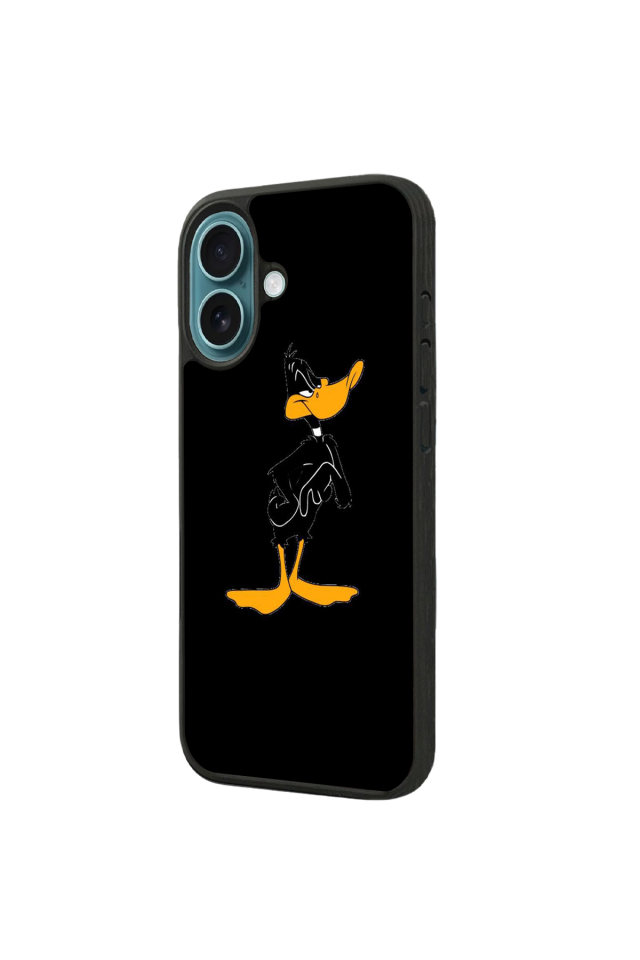 iPhone 16 Uyumlu Daffy duck Tasarımlı Glossy Premium Kılıf