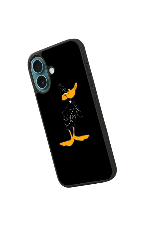 iPhone 16 Uyumlu Daffy duck Tasarımlı Glossy Premium Kılıf