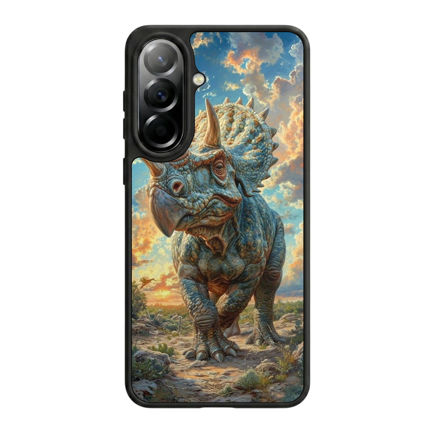 Samsung Galaxy A57 Uyumlu Dinazor Tasarımlı Glossy Premium Kılıf