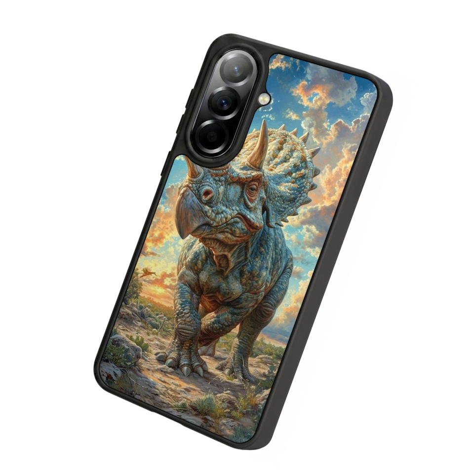 Samsung Galaxy A57 Uyumlu Dinazor Tasarımlı Glossy Premium Kılıf