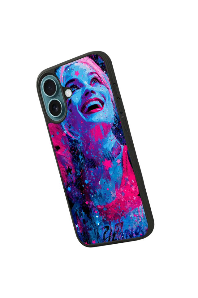 iPhone 16 Plus Uyumlu HarleyQueen Tasarımlı Glossy Premium Kılıf