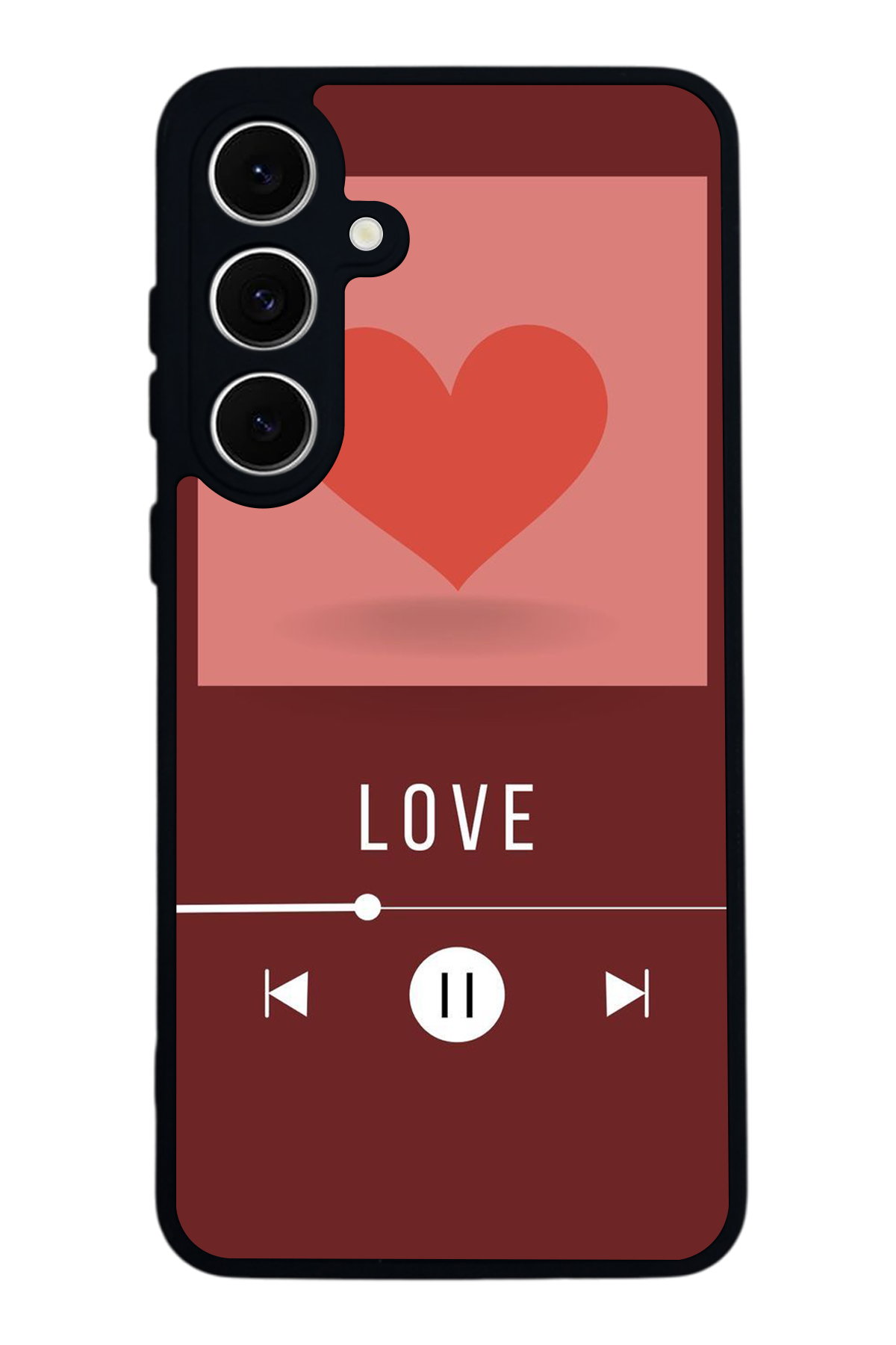 Samsung Galaxy S24 FE Uyumlu Kalp Love Tasarımlı Glossy Premium Kılıf