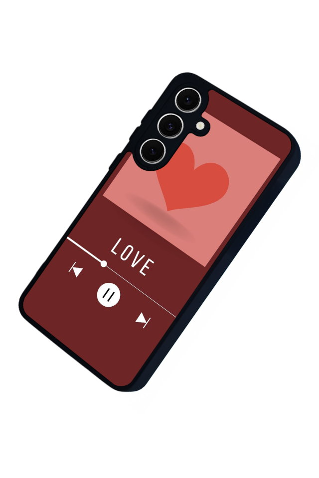 Samsung Galaxy S24 FE Uyumlu Kalp Love Tasarımlı Glossy Premium Kılıf