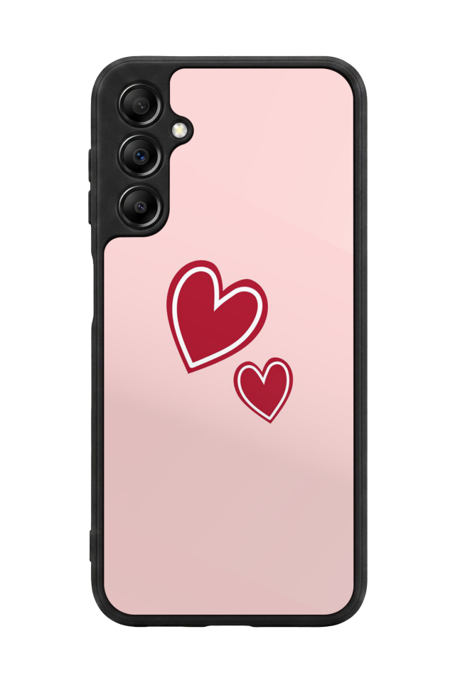 Samsung Galaxy A14 Uyumlu Kalp Love Tasarımlı Glossy Premium Kılıf