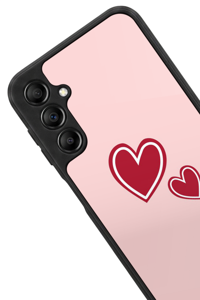Samsung Galaxy A14 Uyumlu Kalp Love Tasarımlı Glossy Premium Kılıf