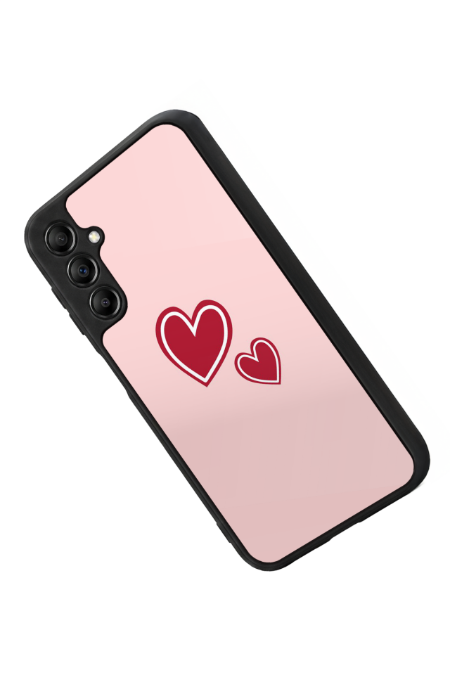 Samsung Galaxy A14 Uyumlu Kalp Love Tasarımlı Glossy Premium Kılıf