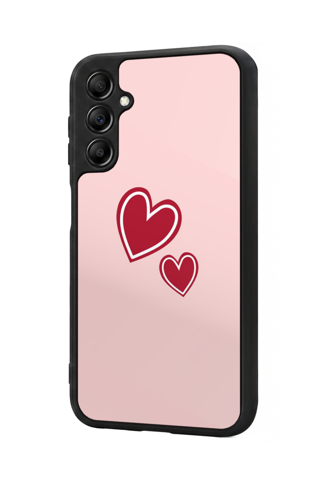 Samsung Galaxy A14 Uyumlu Kalp Love Tasarımlı Glossy Premium Kılıf