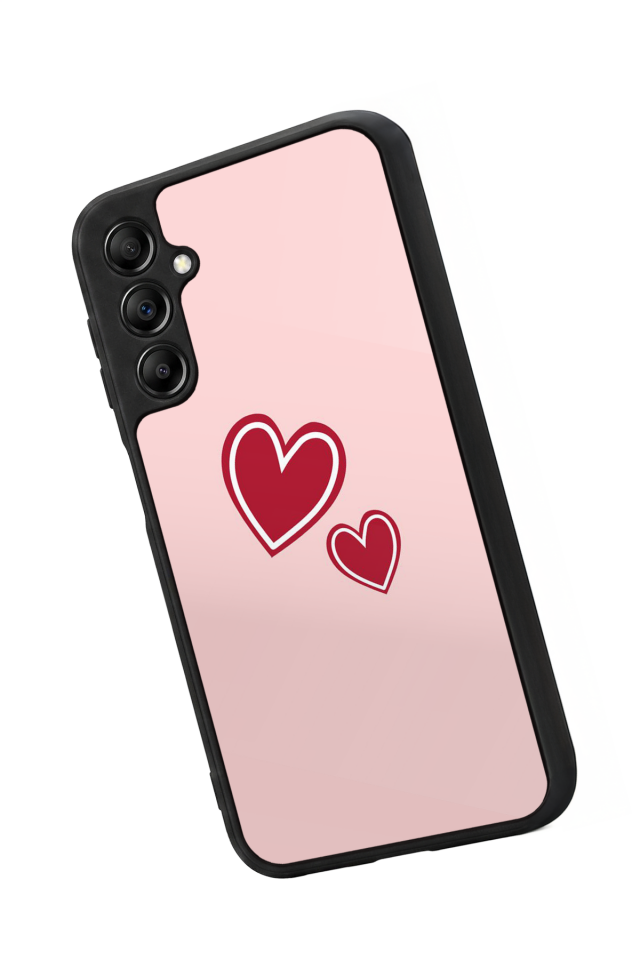Samsung Galaxy A14 Uyumlu Kalp Love Tasarımlı Glossy Premium Kılıf