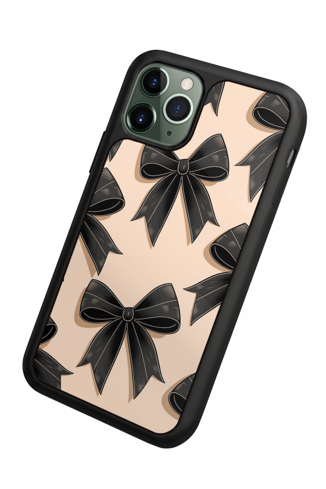 iPhone 11 Pro Uyumlu Kurdele Tasarımlı Glossy Premium Kılıf
