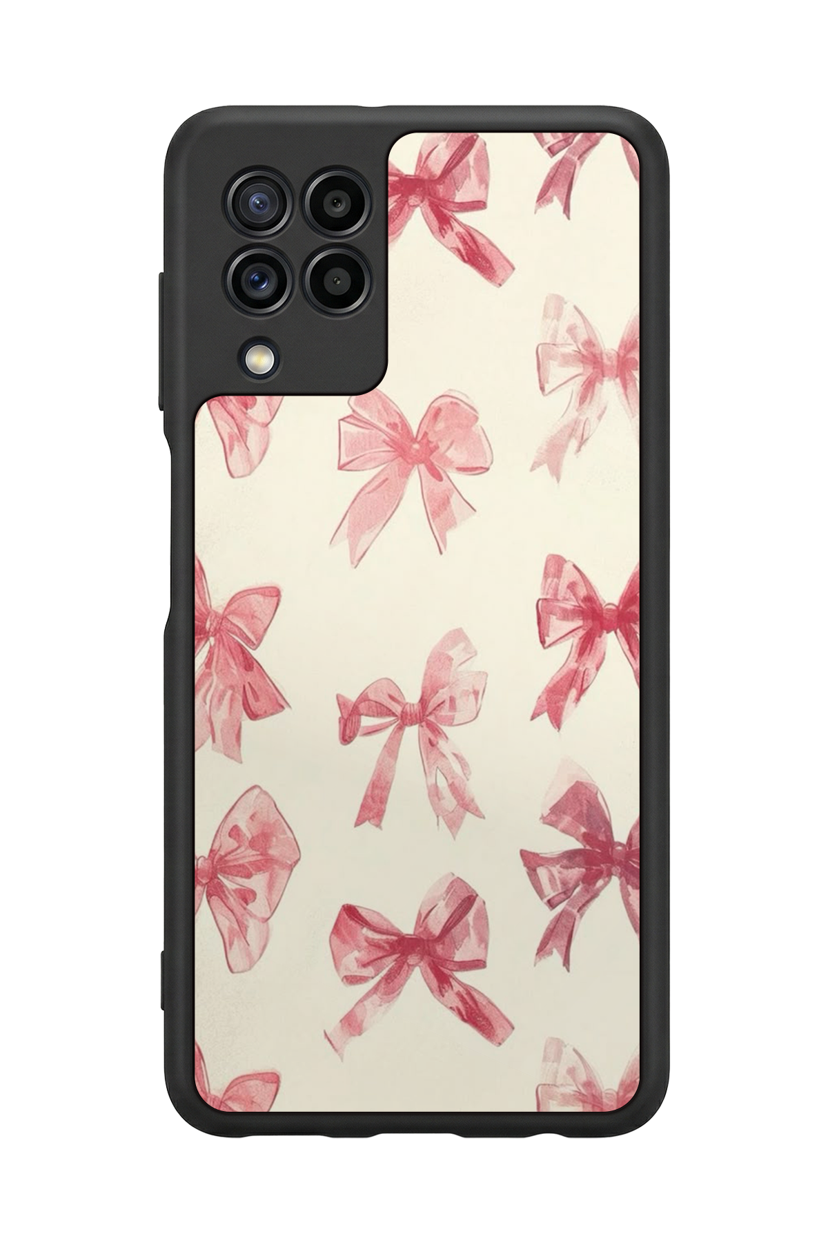 Samsung Galaxy M22 Uyumlu Kurdele Tasarımlı Glossy Premium Kılıf