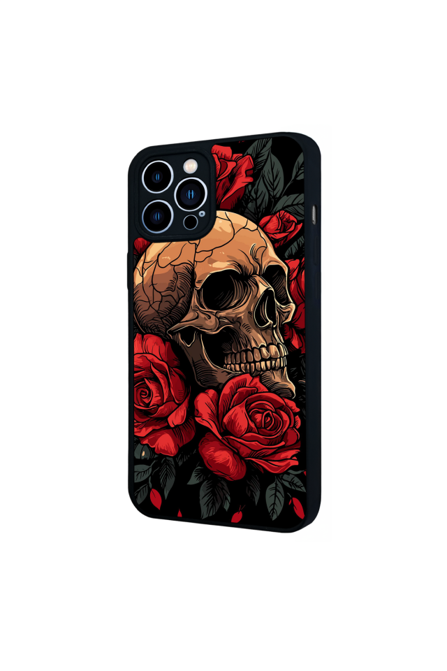 iPhone 12 Pro Max Uyumlu KuruKafa Tasarımlı Glossy Premium Kılıf