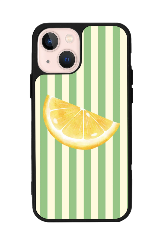 iPhone 14 Plus Uyumlu Limon Tasarımlı Glossy Premium Kılıf