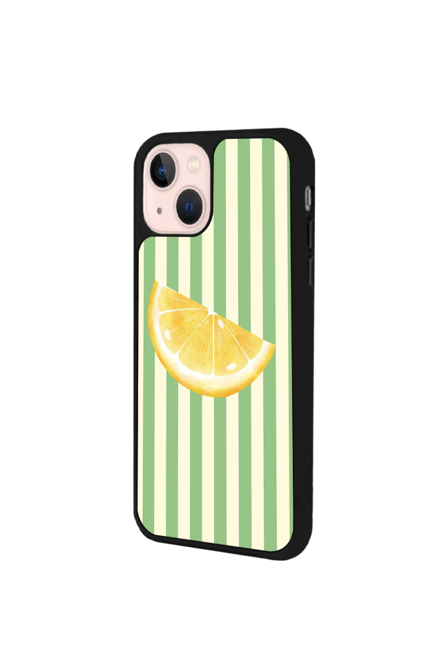 iPhone 14 Plus Uyumlu Limon Tasarımlı Glossy Premium Kılıf