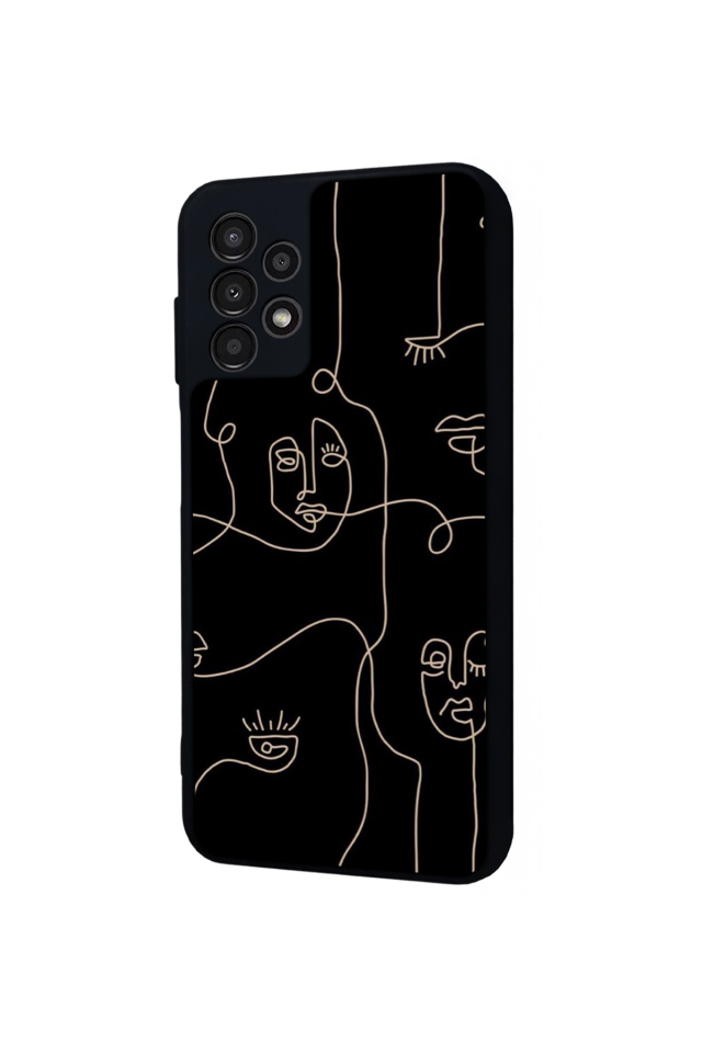 Samsung Galaxy A23 Uyumlu Line Art Tasarımlı Glossy Premium Kılıf