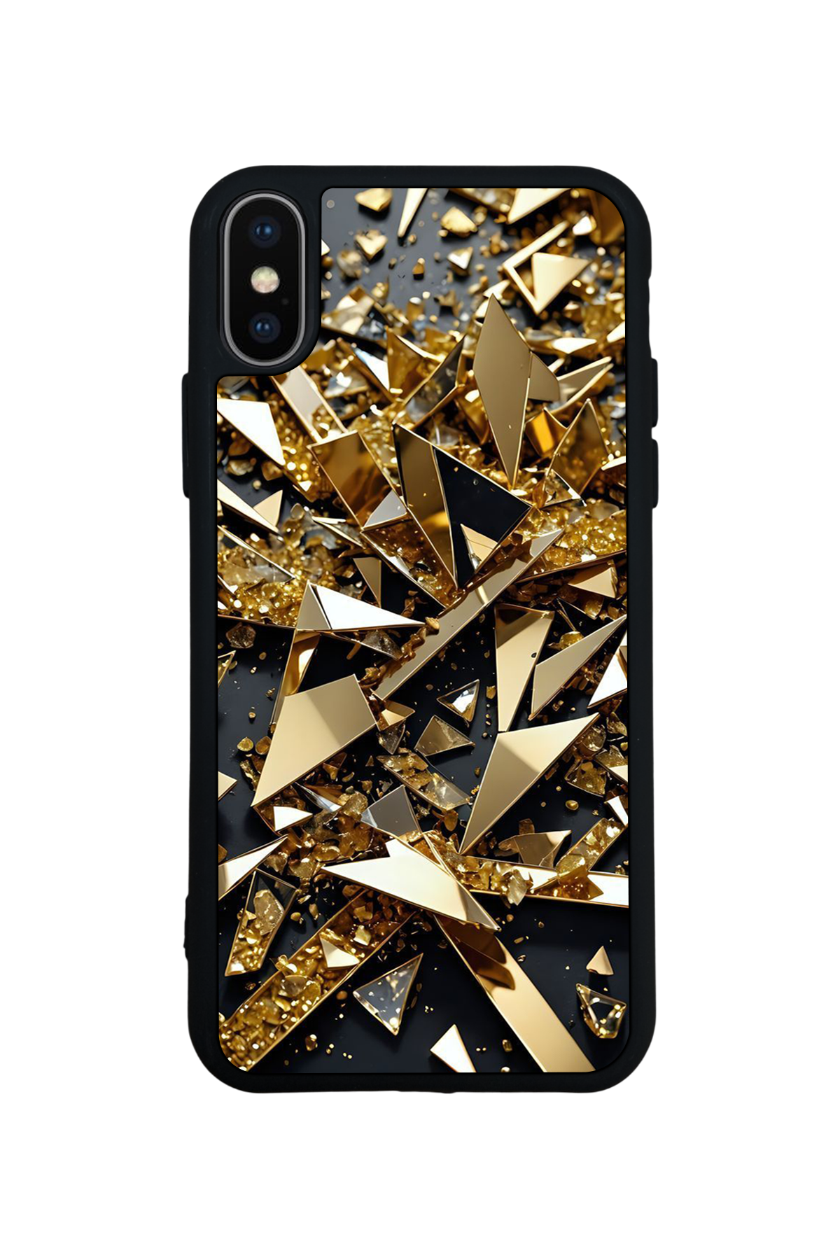 iPhone XS Max Uyumlu Mermer Marble Tasarımlı Glossy Premium Kılıf