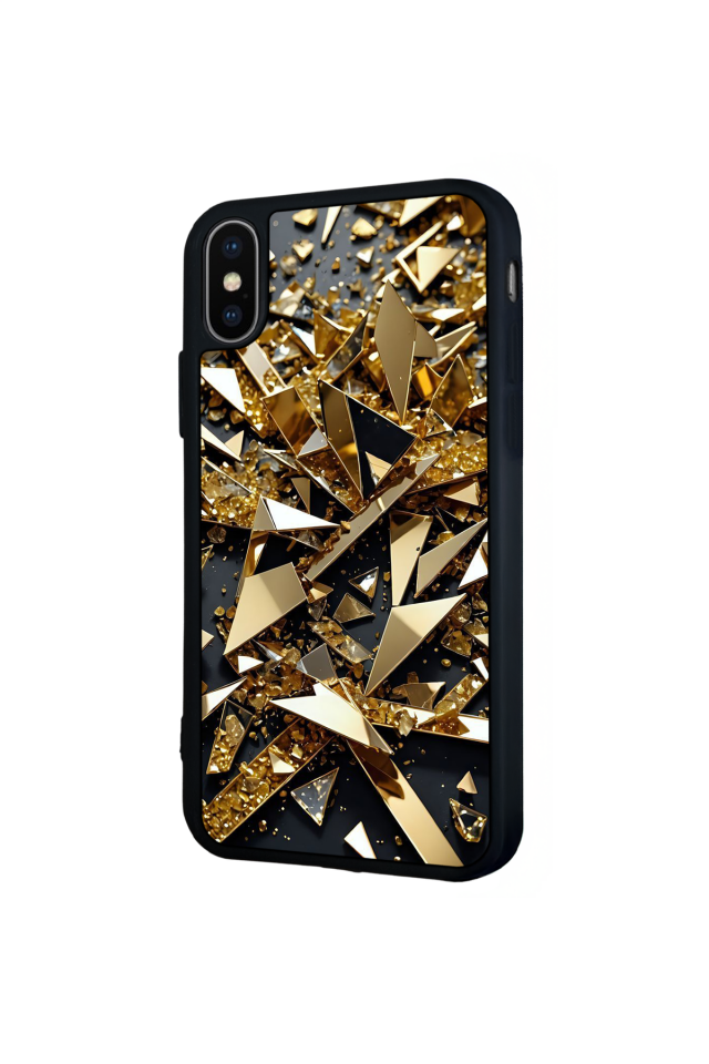 iPhone XS Max Uyumlu Mermer Marble Tasarımlı Glossy Premium Kılıf
