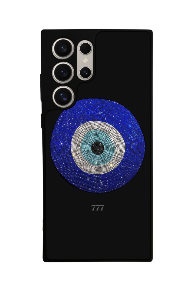 Samsung Galaxy S24 Ultra Uyumlu Nazar Tasarımlı Glossy Premium Kılıf