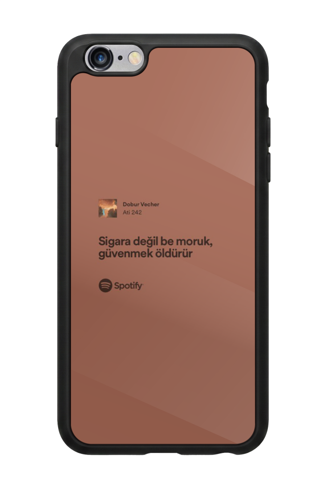 iPhone 6 Plus Uyumlu Sarki Sozleri Tasarımlı Glossy Premium Kılıf