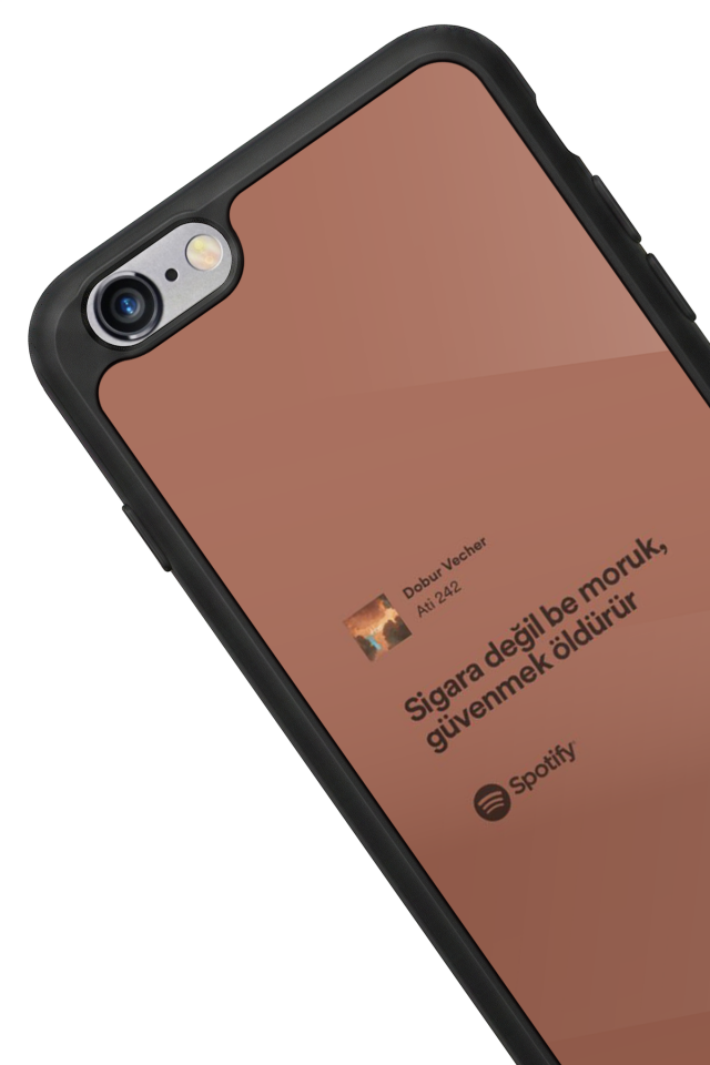 iPhone 6 Plus Uyumlu Sarki Sozleri Tasarımlı Glossy Premium Kılıf