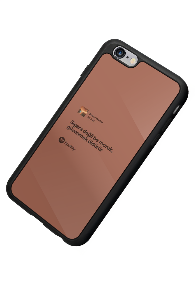 iPhone 6 Plus Uyumlu Sarki Sozleri Tasarımlı Glossy Premium Kılıf