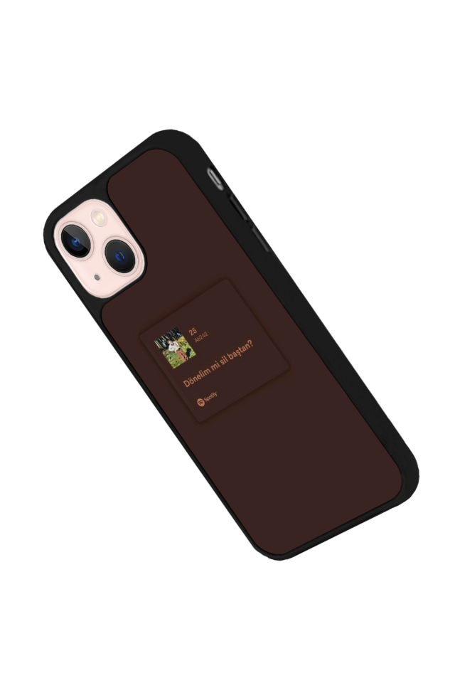 iPhone 13 Mini Uyumlu Sarki Sozleri Tasarımlı Glossy Premium Kılıf