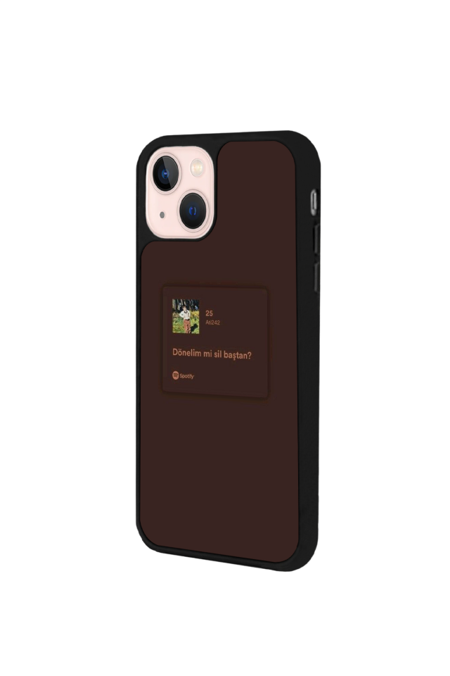 iPhone 13 Mini Uyumlu Sarki Sozleri Tasarımlı Glossy Premium Kılıf