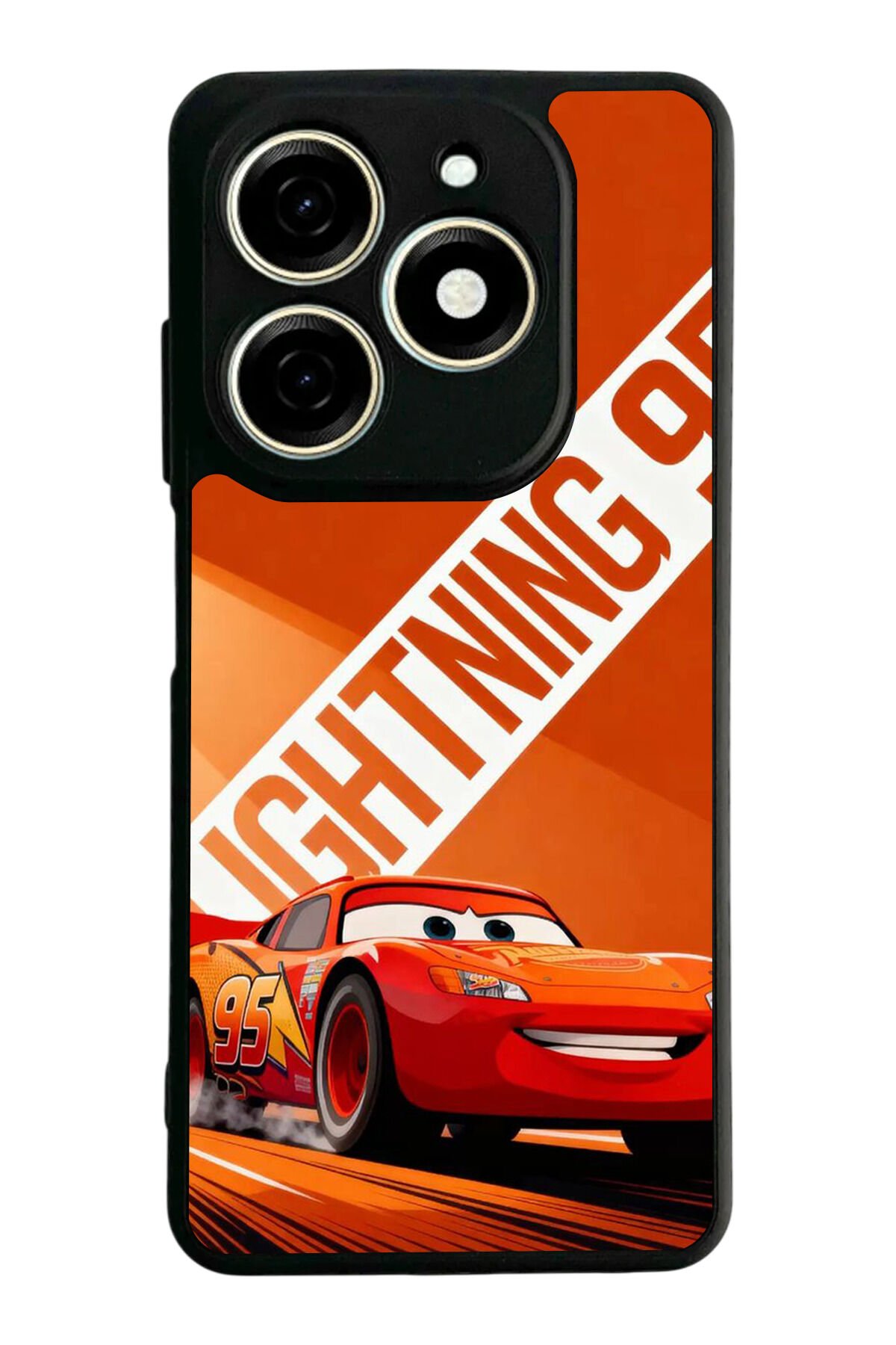 Tecno Spark 20/20C Uyumlu Şimsek McQueen Tasarımlı Glossy Premium Kılıf