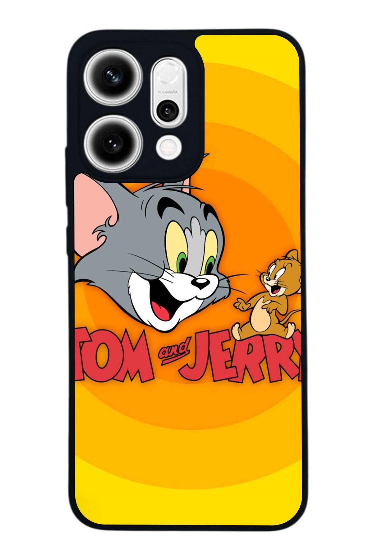 Oppo Reno 14 Uyumlu Tom And Jerry Tasarımlı Glossy Premium Kılıf