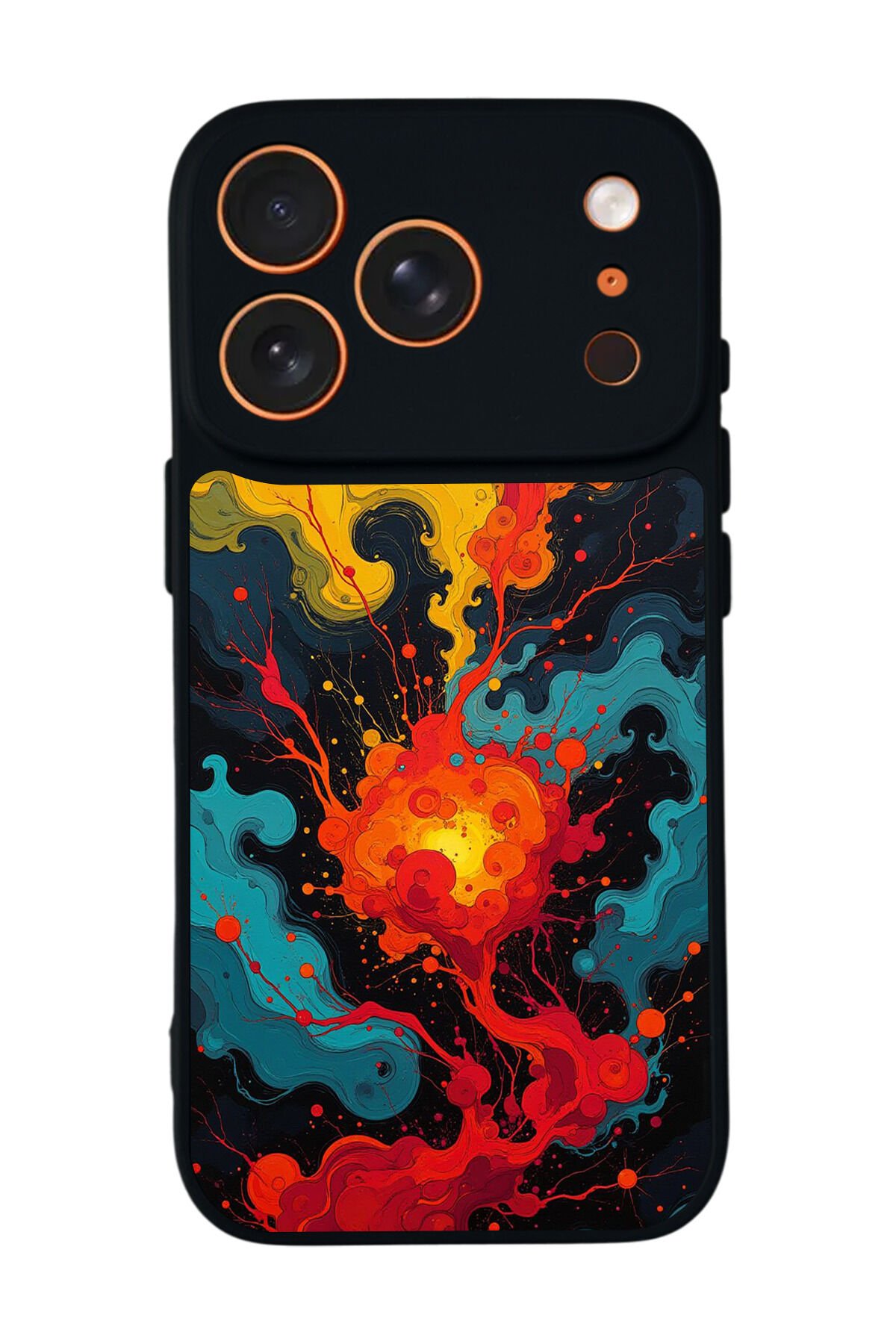 iPhone 17 Pro Max Uyumlu Abstract Tasarımlı Glossy Premium Kılıf