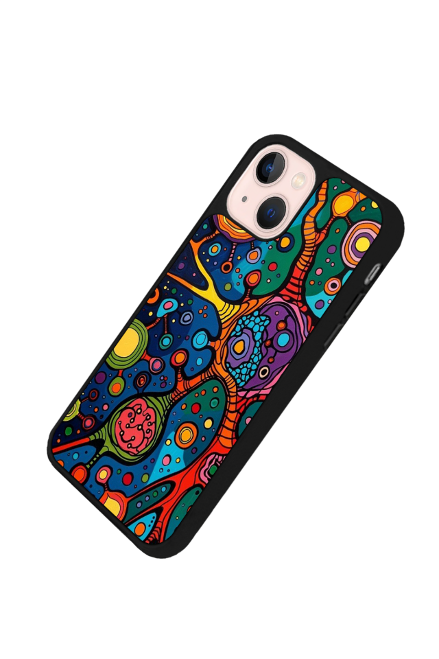 iPhone 13/14 Uyumlu Abstract Tasarımlı Glossy Premium Kılıf