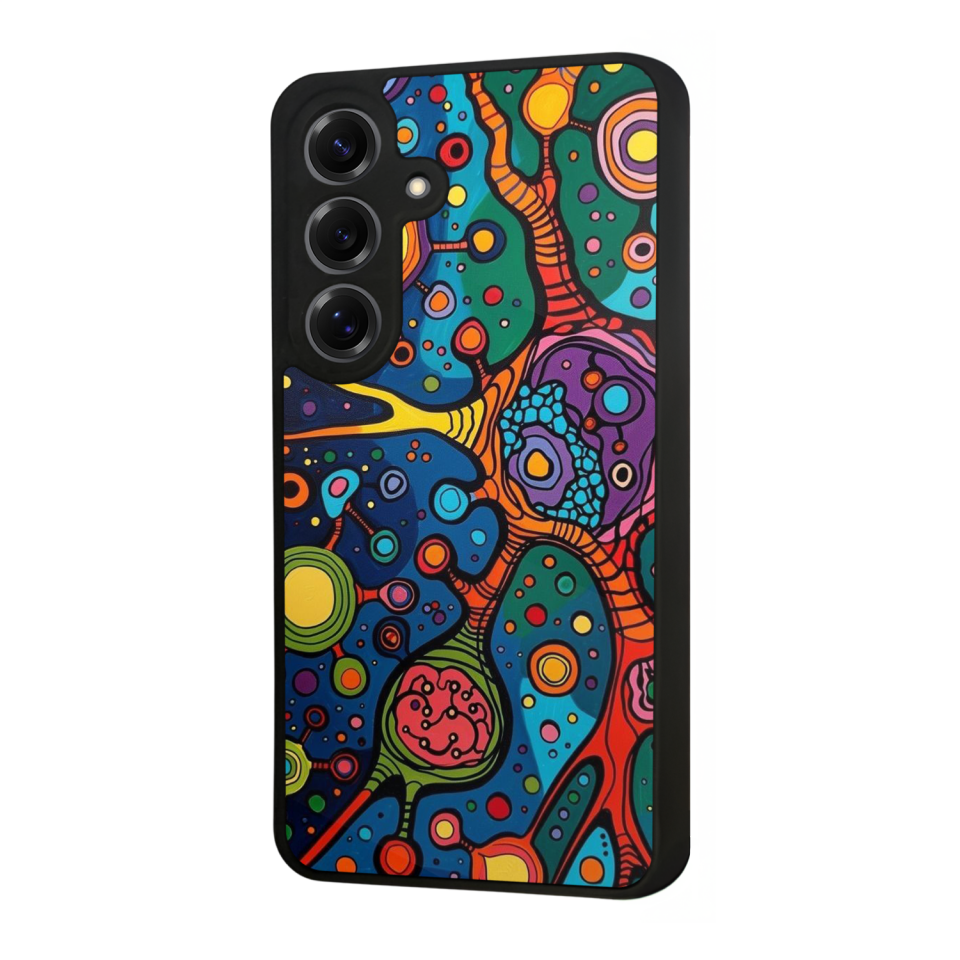 Samsung Galaxy S25 Uyumlu Abstract Tasarımlı Glossy Premium Kılıf