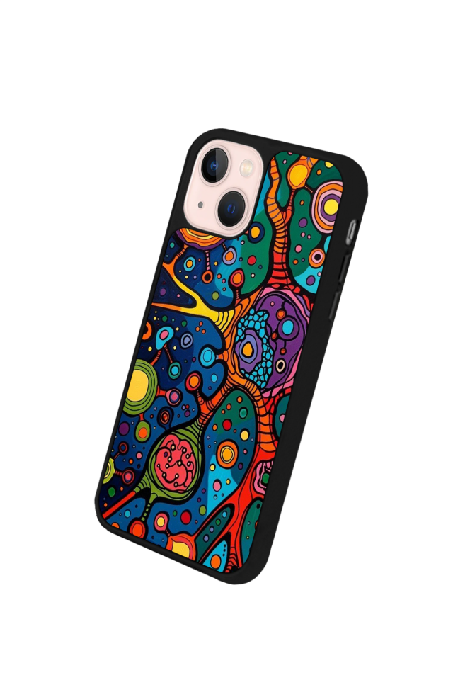 iPhone 13/14 Uyumlu Abstract Tasarımlı Glossy Premium Kılıf