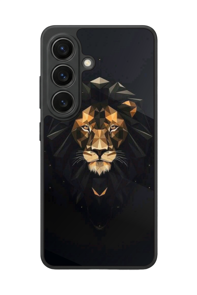 Samsung Galaxy S26 Uyumlu Aslan Tasarımlı Glossy Premium Kılıf
