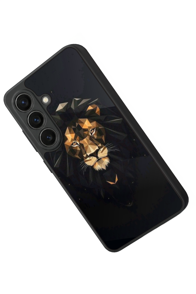 Samsung Galaxy S26 Uyumlu Aslan Tasarımlı Glossy Premium Kılıf