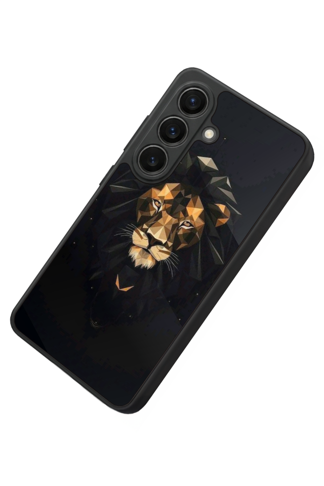 Samsung Galaxy S26 Uyumlu Aslan Tasarımlı Glossy Premium Kılıf