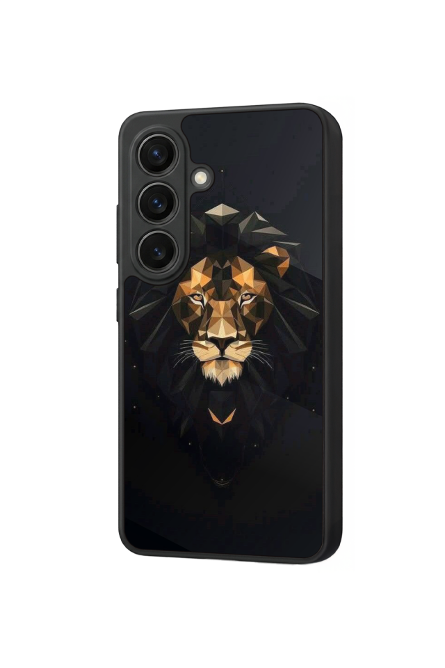 Samsung Galaxy S26 Uyumlu Aslan Tasarımlı Glossy Premium Kılıf