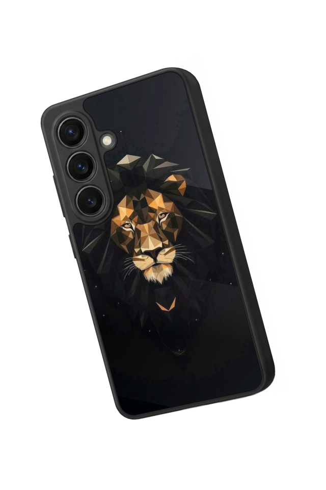 Samsung Galaxy S26 Uyumlu Aslan Tasarımlı Glossy Premium Kılıf