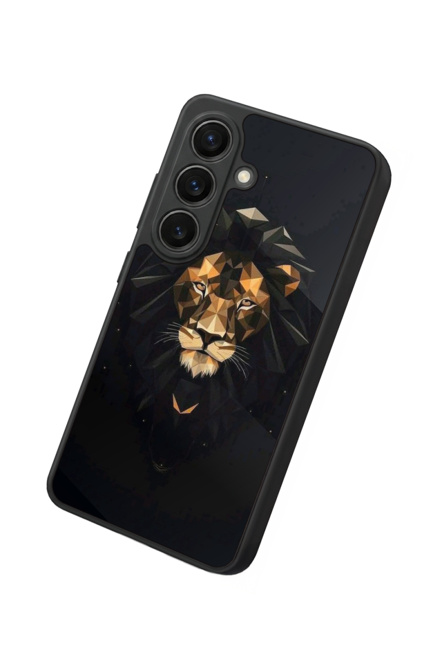 Samsung Galaxy S26 Uyumlu Aslan Tasarımlı Glossy Premium Kılıf