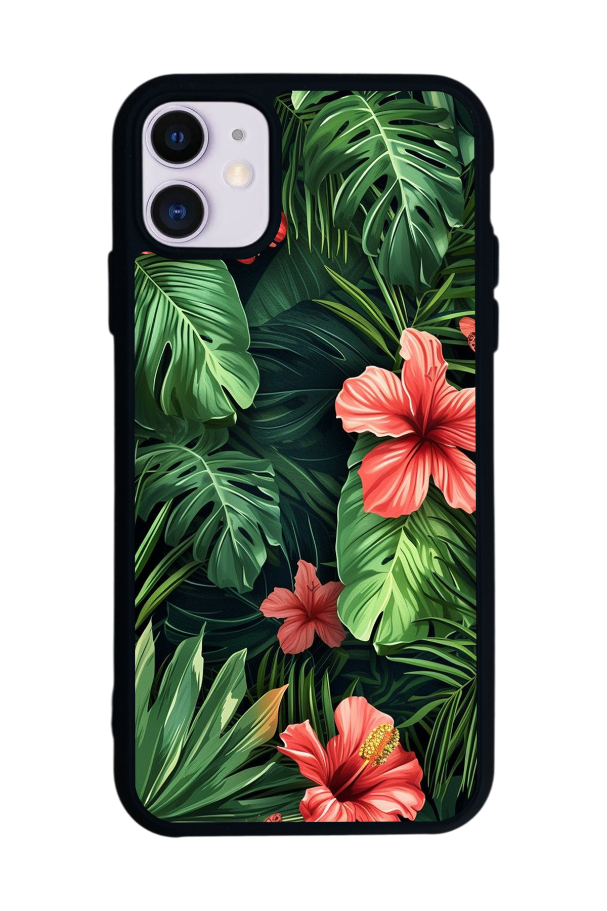 iPhone 11 Uyumlu Botanik Tasarımlı Glossy Premium Kılıf