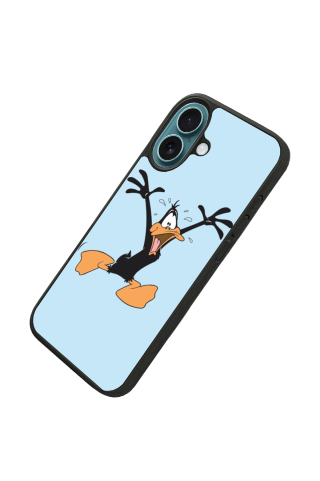 iPhone 16 Uyumlu Daffy duck Tasarımlı Glossy Premium Kılıf