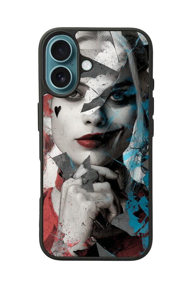 iPhone 16 Plus Uyumlu HarleyQueen Tasarımlı Glossy Premium Kılıf
