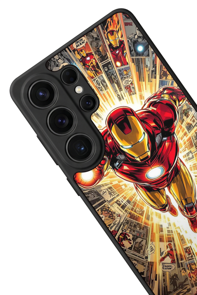 Samsung Galaxy S26 Ultra Uyumlu Iron Man ( Demir Adam ) Tasarımlı Glossy Premium Kılıf