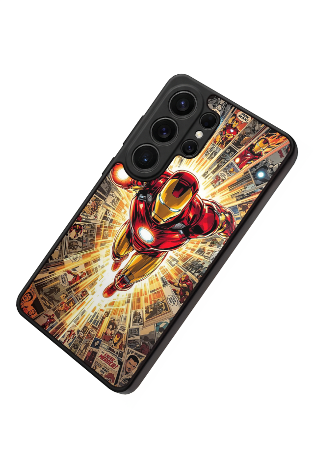 Samsung Galaxy S26 Ultra Uyumlu Iron Man ( Demir Adam ) Tasarımlı Glossy Premium Kılıf