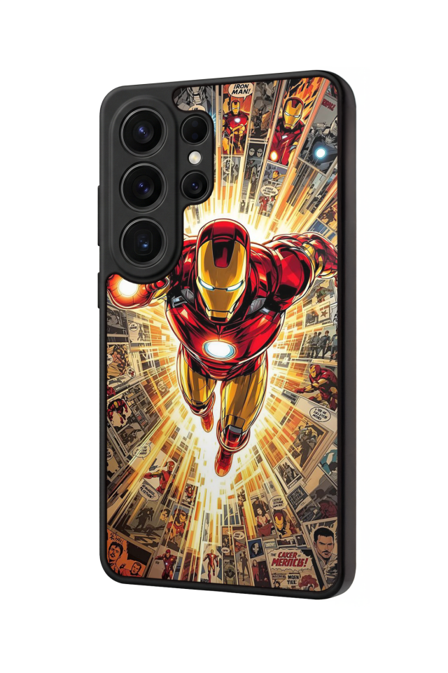 Samsung Galaxy S26 Ultra Uyumlu Iron Man ( Demir Adam ) Tasarımlı Glossy Premium Kılıf