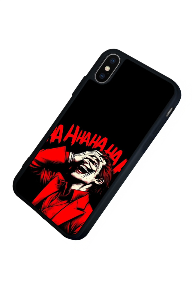 iPhone X/ XS Uyumlu Joker Tasarımlı Glossy Premium Kılıf