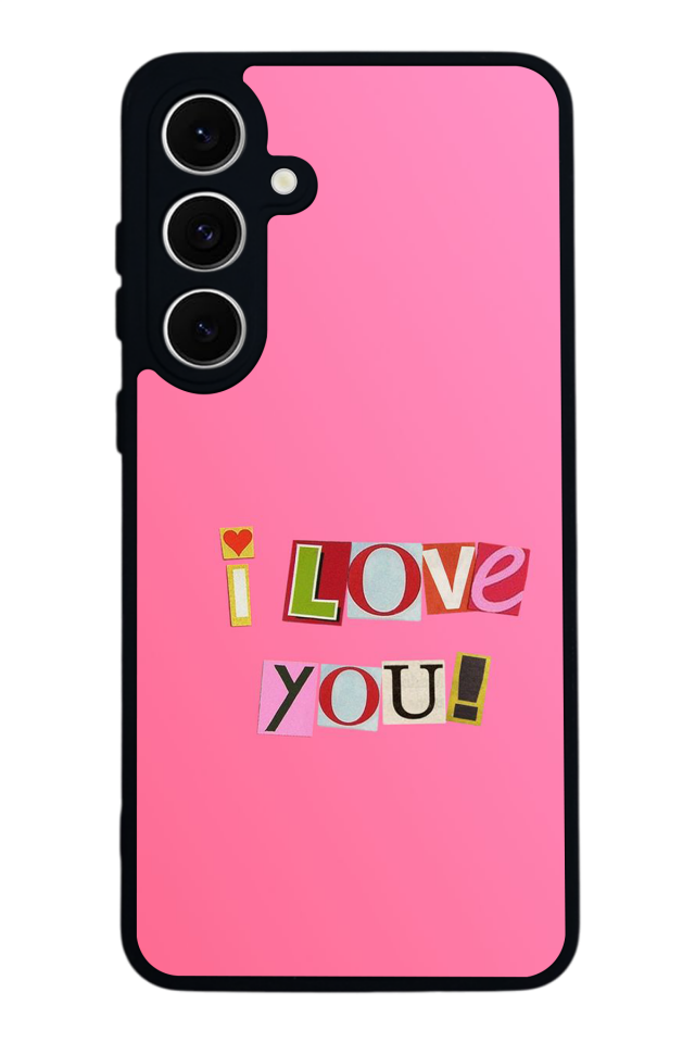 Samsung Galaxy S24 FE Uyumlu Kalp Love Tasarımlı Glossy Premium Kılıf