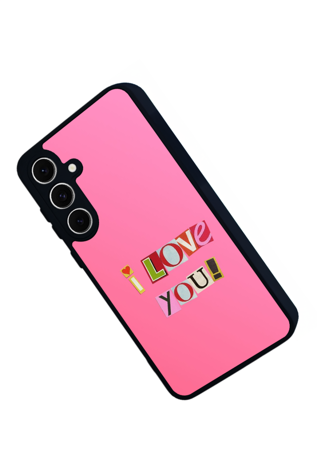 Samsung Galaxy S24 FE Uyumlu Kalp Love Tasarımlı Glossy Premium Kılıf