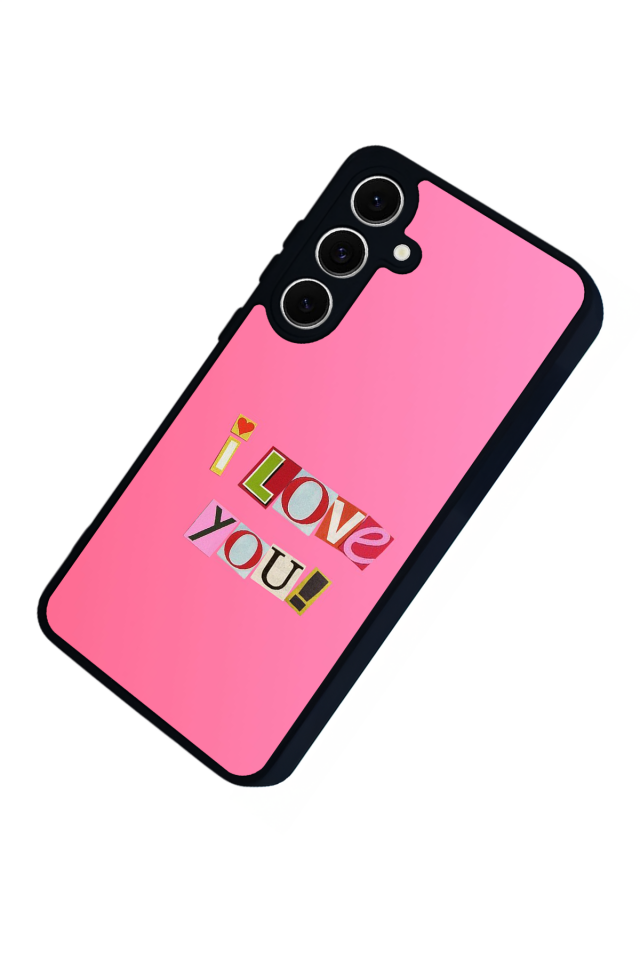Samsung Galaxy S24 FE Uyumlu Kalp Love Tasarımlı Glossy Premium Kılıf