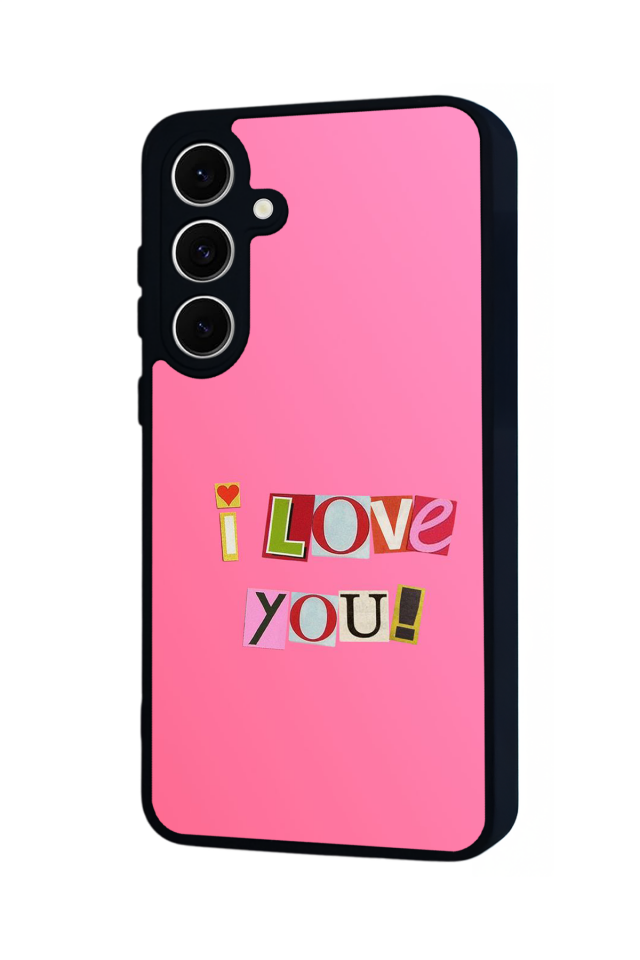 Samsung Galaxy S24 FE Uyumlu Kalp Love Tasarımlı Glossy Premium Kılıf