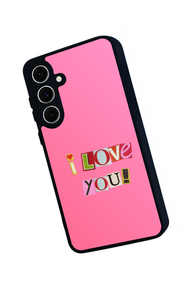 Samsung Galaxy S24 FE Uyumlu Kalp Love Tasarımlı Glossy Premium Kılıf